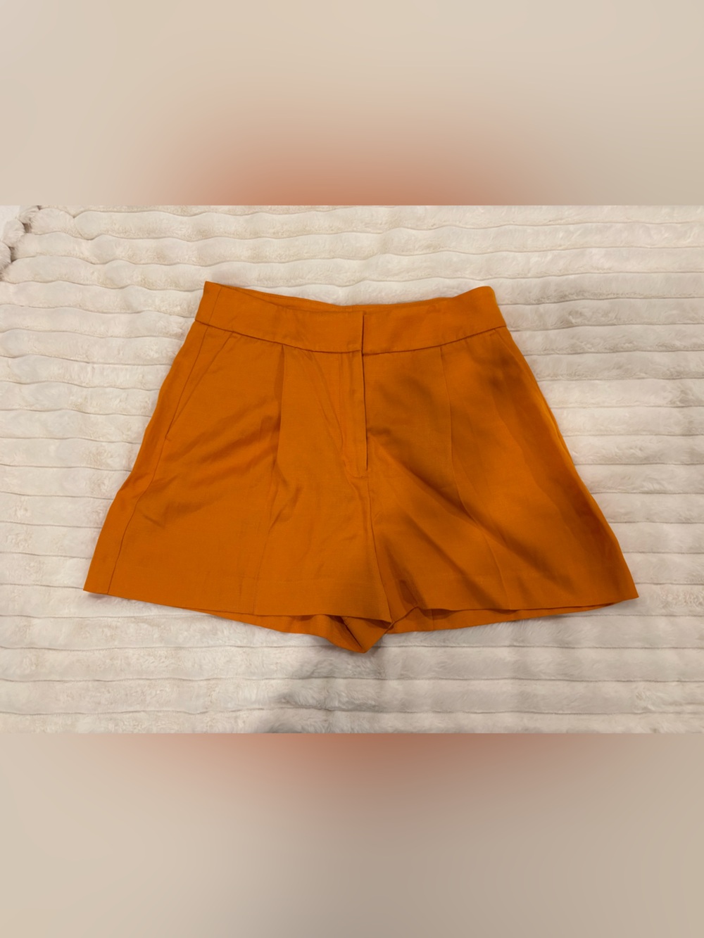 Express Orange High-Waist Skort